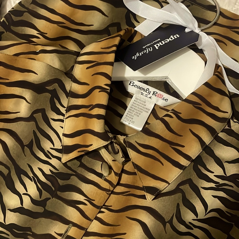 Vintage Mob Wife Aesthetic blouse